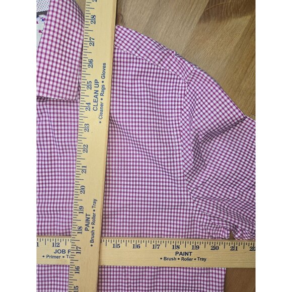 Con.Struct Mens Slim Fit Gingham Shirt Medium Stretch - Picture 8 of 8